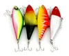 Hengjia VIB 80 stks vissen lokt 8.5cm 11.2g 4 # haken vissen tackle vibrator bas lokaas aas twee genomen