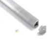 50 x 1 m Sätze/Los rechtwinkliger LED-Streifen mit Aluminiumprofil und wasserdichter V-Aluminiumkanal für Schrank- oder Küchen-LED-Lampe