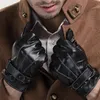 Gants de simulation réel de simulation de simulation pour hommes en hiver chaleureux tactile gants en cuir de chèvre 1217