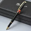 Högkvalitativ Picasso Black Metal Roller Ball Pen School Office Stationery Classic Writing Ball Penns for Business Gift