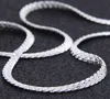 New Arrivals Women 6MM Full Sideways Silver Necklace 925 Sterling Silver Fashion Jewelry Women Men Link Chain Necklace250y