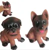 Engraçado cão animal de estimação brinquedos criativos garota de frango sking screening pug brinquedo gritando cães engraçado cão brinquedo
