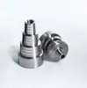 6 in 1 Domeless GR2 Titanium Nail 10/14mm/18mm Male Female dab nail Ti Nails with Titanium Carb Cap For glass bong