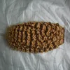 Fasci di tessuto brasiliano per capelli ricci crespi Capelli di tessuto biondo miele 100g Tessuto di capelli biondo miele brasiliano