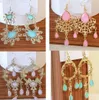 10Pairs / lot / lot orecchini classici chandelier per le donne regalo artigianale gioielli orecchino mix di stile colori EA036