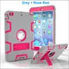 Shockproof Protector Case 3 IN1 Robot Defender Robot Hybrid PCSILICON Kickstand Stand Schermo Protector Back Cover Case per iPad M4190901