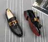 Fashion Casual Formal for Umen Black Genuine in pelle Guida Scarpe da sposa Gold Mens Falling Moca