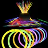 8 '' Multi Color Hot Glow Stick Armband Kettingen Party Led Stick Wand Nieuwigheid Speelgoed LED Vocal Concert LED-flitsticks C2917