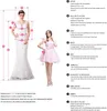 2019 Sexy Twopieces Bohemian Wedding Dresses Lace Crop Top Vintage High Low Boho Beach Bridal Grow Custom Made Plus Wedding 8565493
