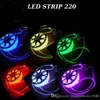 100 m Lot Waterdichte LED Strip + Power Plug 60LEDS Flexibele LED Strip Lamp 220 V Hoog Voltge Strip SMD5050 60 LED / M Stripverlichting voor auto