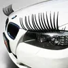 2 stks 3D Charmant Zwart Valse Wimpers Fake Eye Lash Sticker Auto Koplamp Decoratie Grappige Sticker Voor Kever QT31213G