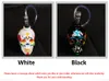 Colored Skull Pipes Glass Hookahs Bong Zinc Alloy & Glasses With Leather Hose Portable Mini Smoking Accessories Pipe DHL