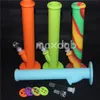 narguilés pipe à eau en silicone avec douze couleurs au choix bangs en verre tuyaux accessoires pour fumer outils dabber