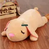 Dorimytrader 100 cm Grand Belle Doux Dessin Animé Lapin En Peluche Oreiller en peluche Anime Couché Lapin Poupée Jouet 2 Couleurs 39 pouces 100 cm DY61774