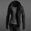 Autunno-2016 giacca invernale da uomo calda di marca Plus parka da vento caldo in velluto plus size cappotto invernale da uomo con cappuccio nero con cappuccio