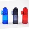 Snuff Snorter Acrylic Bullet Rocket Smoking Pipes Bottle Portable Dispenser Mix Colors