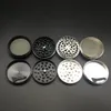 Sigara Aksesuarları 55mm Bitki Öğütücüler İçin 4 Parça Öğütücü Metal Zicn Alaşım CNC Dişleri Kuru Bitki Öğütücü Metal Sigara Metal