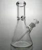 Bägare bas bong Big Glass Bong 9mm Bong 10 '' Vattenrökning Rör blåst svalt vattenrör tungt bägare bong