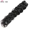 Ishow 8A Brazilian Water Wave 4 Bundles Weft Wet And Wavy Virgin Human Hair Weave Whole Extensions Peruvian for Women All Ages5326244