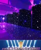 3Mx6M LEDのウェディングパーティーカーテンLEDスター布ブラックステージ背景LEDスタークロスカーテンライトの結婚式の装飾MyY1668