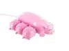 Großhandel Cartoon Schwein USB Hub Ein ziehen drei HUB Computer USB2.0 port splitter, Nette Rosa Piggy Hub 3 Ports für daten Expander mobile ladung