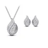 Livraison gratuite New 1 Set creux sculpté amour pendentif feuille Collier et Stud Bijoux (2 couleurs)