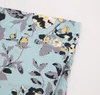 INS Floral bébé sac de couchage fleur imprimé nouveau-né couverture fleur imprimé sac de couchage + nœud papillon bandeau 2 pièces ensembles C2171
