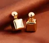 Mignon bonbon rayure cube boucles d'oreilles double face perle grosse boule boucles d'oreilles bijoux de mode bohème déclaration cadeaux pour les femmes livraison gratuite