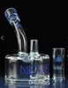 Renkli Mini Nexus Su Cam Bongs Borular Yağ Brülör Lastik Percolator Buhar Cam Kestan Geri Dönüşüm Yağı Teçhizat Cam Su Boruları 14.4mm Eklem