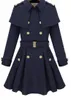 new monde slim women's coats women's trench coats women's coats Women Outwear Cape-style woolen coat