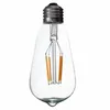 Super jasny ściemnialny E27 ST64 Style Edison Vintage Retro Cob Filament Lampa żarowa Lampa ciepła biała 85265V Retro LED Filament B2448913