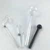 Pacote de 5 tubo de queimador de óleo de vidro de espessura com 185 mm 150mm 100mm 60mm Misture a cor Pyrex Hand Tubium Burner Bubbler para fumar