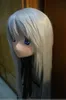 (C2-060) KIG El Yapımı Silikon Kauçuk Yüz Maskeleri Cosplay Kigurumi Maske Crossdresser Doll Anime Rol Oynamak Can Özel Saç / Gözler