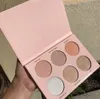 6 Färg Glöd och Highlight Kit Nicole Guerriero / Dream Highlighter Kosmetisk palett Pressad kontur och Bronzer Face Powder Makeup Palettes