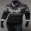 Großhandels-Herren-Pullover-beiläufiger Pullover-neue Marken-Mann-Weihnachtsschneeflocken-Pullover-Pullover gestrickter Mann