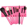 Zoreya Nya 10 st Essential Makeup Brushes Set Upgraded Professional Make Up Animal Hair Natural Tool Kits