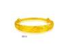 Dragon and Phoenix Lotus Twill yellow gold plated bangle 8 pieces mixed style GTKBH3,Brand new high grade fashion women's 24k gold bracelet