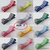 9 style available !Baby Girl Checkered Hair Bows Butterfly Gingham School Checked Hair Bow with Clip Hair accessories 50pcs/