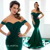 2019 Emerald Green Aftonklänning Långlök för Curvy Body Prom Party Dress Formell Event Gown Plus Size Vestido de Festa Longo