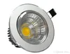 Pode ser escurecido LEVOU Holofotes Recesso COB Downlight 6 W / 9 W / 12 W / 15 W Prata Lâmpada Do Teto Quente branco fresco AC85-265V