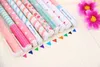 20 pièces/lot stylo Gel couleur Kawaii papeterie fleur coréenne Canetas Escolar Papelaria cadeau matériel de bureau fournitures scolaires