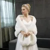 Зима свадебный плащ свадебный искусственный мех обертывания теплые шали верхняя одежда корейский стиль женщины куртка Пром вечер PDK068