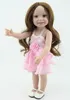 18inch 45cm 미국 여자 인형 진짜 찾고 손수 만든 실리콘 아이들을위한 옷 모자 장난감으로 인형