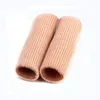 Nylon tube gel liner toe protector silicone gel tubing Fabric Covered Toe Tube bunion Protector Corns Calluses Toe Separator