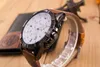 Cool Buiten Business Man Horloges Weite Watch Fietsen Sport Heren Polshopleather Strap Quartz Racing Horloges