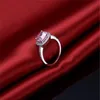 Мода 3CT Princess Cut Rink Gemstone Ring