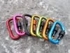 Aluminum Carabiners Camping Outdoor Aluminum Alloy D Screw Lock Carabiner Clip Hook Camping Keychain Screwgate Screw Locking