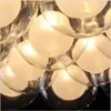 Modern Art Glass LED Pendant Light Glass Ball Chandelier Lighting Fixture G4 DIY Lamp for Living Room Dining Roon