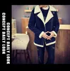 Fall-Shearling Winter Coat Faux Fur Suede Jacket Sid Zip Lamb Wełna Męskie Kużążka Płaszcz