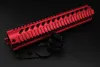 Neuer chinesischer roter 7'' 10'' 12'' langer Quad-Rail-Handschutz für .223 / 5,56-Gewehr-Picatinny-Schienenmontagesystem